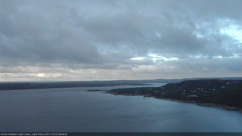 Lake Travis webcam, October 22, 2017 9:10 AM CT