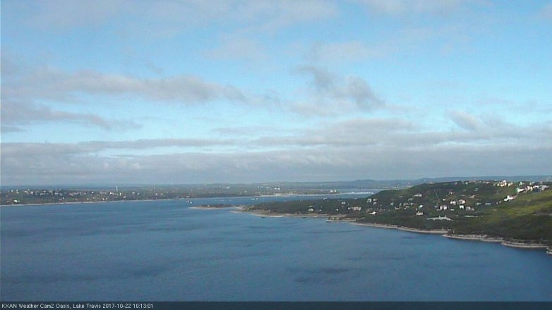 Lake Travis webcam, October 22, 2017 9:35 AM CT