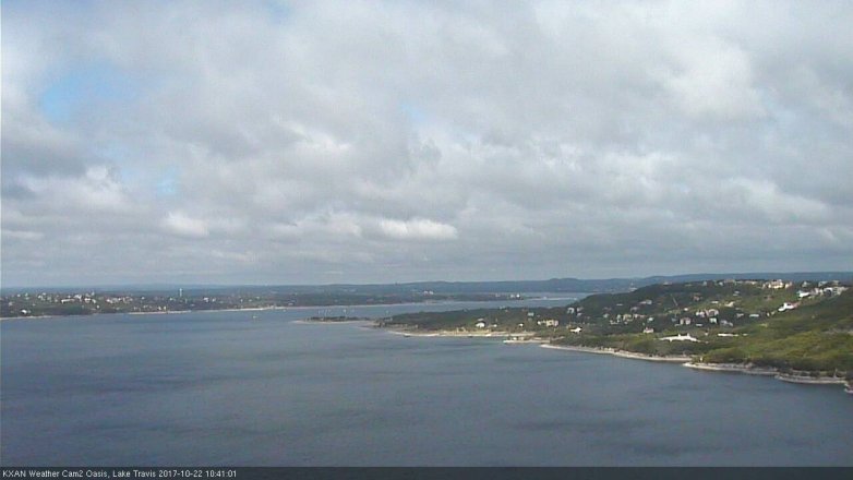 Lake Travis webcam, October 22, 2017 9:45 AM CT