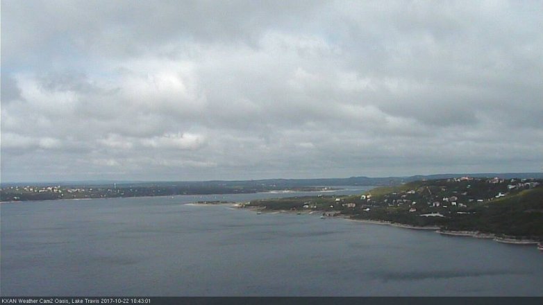 Lake Travis webcam, October 22, 2017 9:50 AM CT