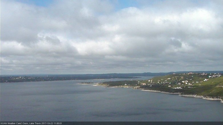 Lake Travis webcam, October 22, 2017 10:05 AM CT