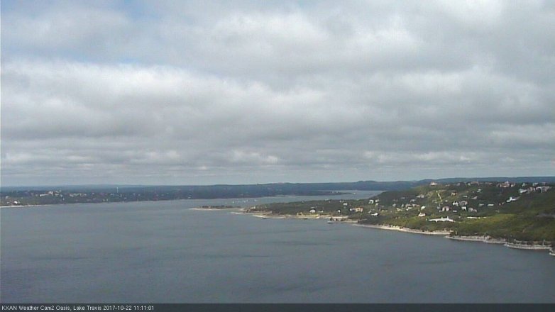 Lake Travis webcam, October 22, 2017 10:15 AM CT