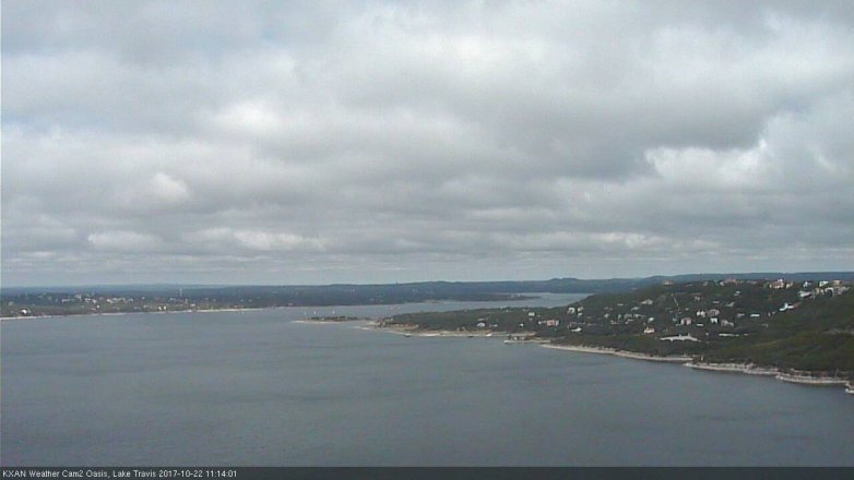 Lake Travis webcam, October 22, 2017 10:45 AM CT