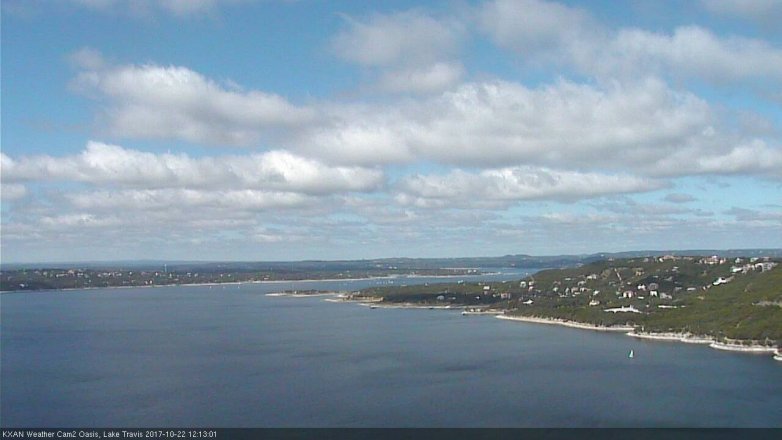 Lake Travis webcam, October 22, 2017 11:20 AM CT