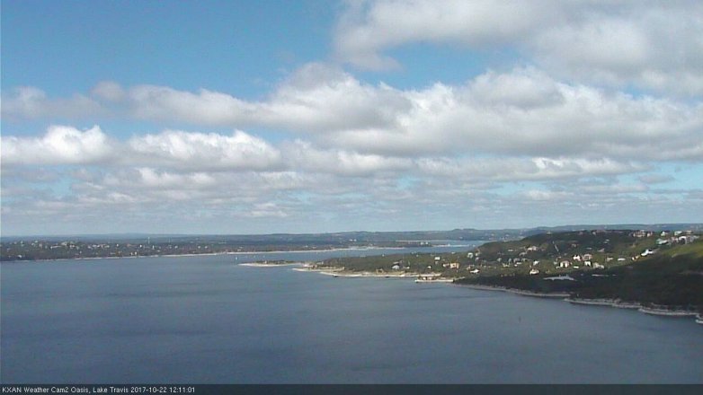 Lake Travis webcam, October 22, 2017 11:40 AM CT