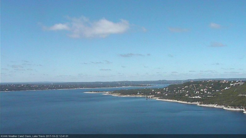Lake Travis webcam, October 22, 2017 11:55 AM CT