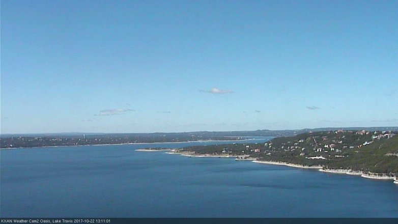 Lake Travis webcam, October 22, 2017 12:20 PM CT