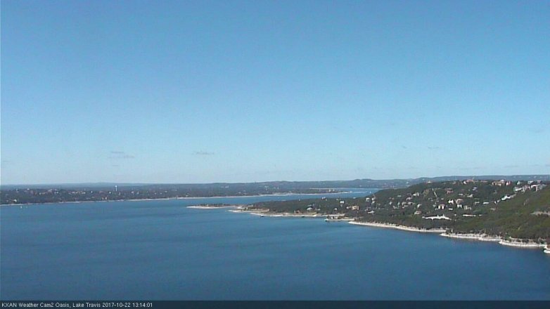 Lake Travis webcam, October 22, 2017 12:30 PM CT