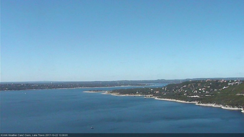 Lake Travis webcam, October 22, 2017 12:35 PM CT