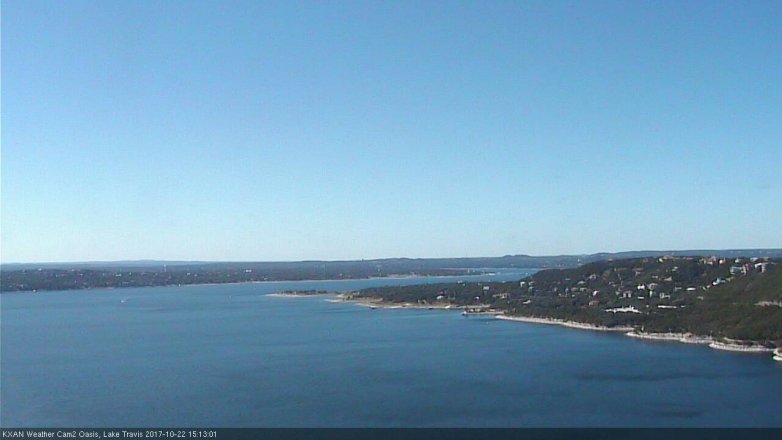 Lake Travis webcam, October 22, 2017 2:35 PM CT