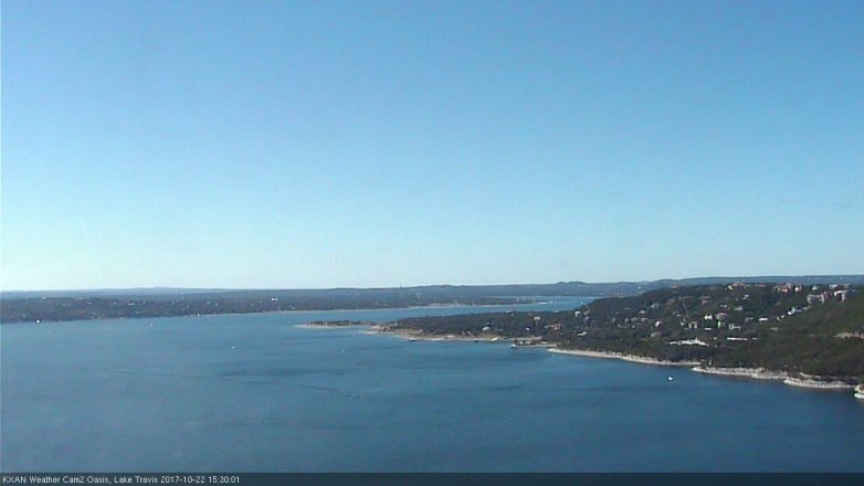 Lake Travis webcam, October 22, 2017 2:40 PM CT