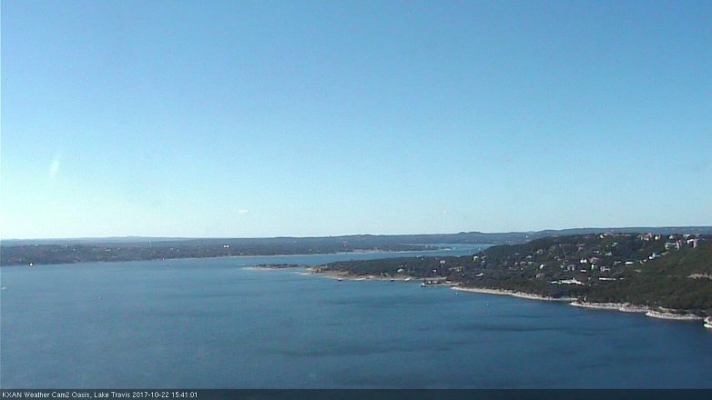 Lake Travis webcam, October 22, 2017 2:50 PM CT