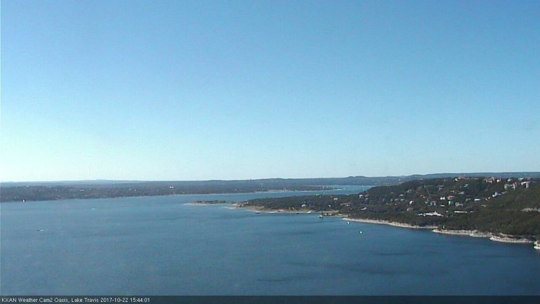 Lake Travis webcam, October 22, 2017 3:15 PM CT