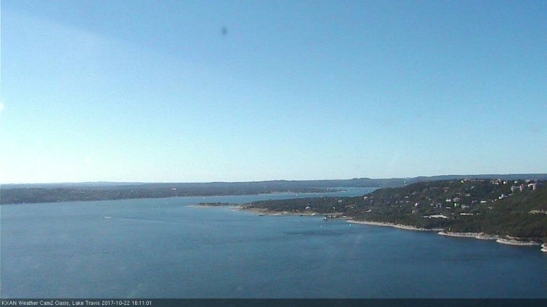 Lake Travis webcam, October 22, 2017 3:30 PM CT