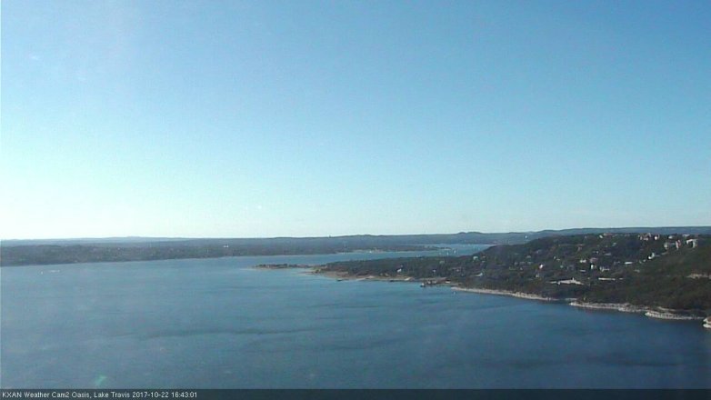 Lake Travis webcam, October 22, 2017 3:55 PM CT