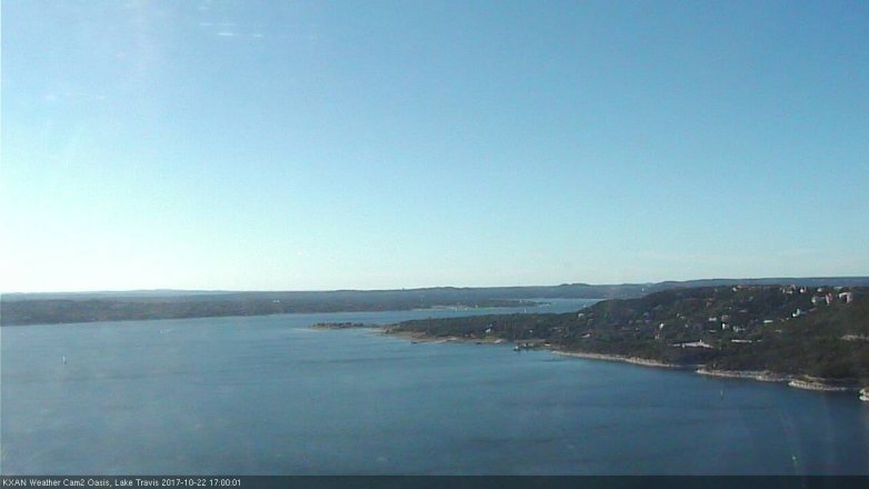 Lake Travis webcam, October 22, 2017 4:10 PM CT