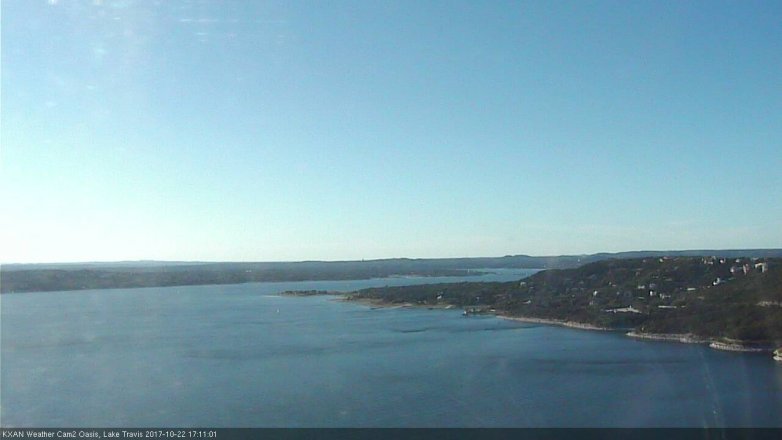 Lake Travis webcam, October 22, 2017 4:25 PM CT