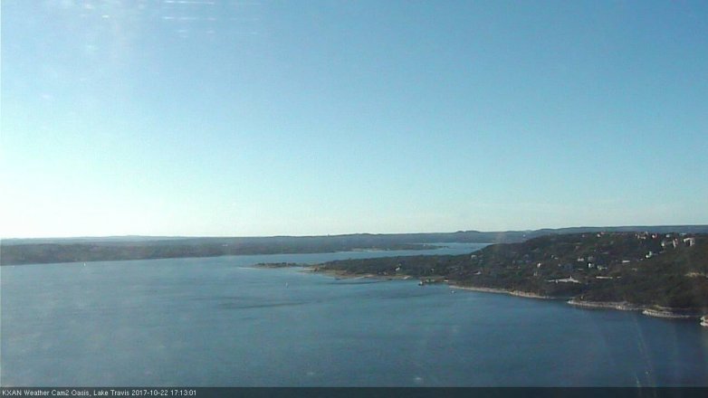 Lake Travis webcam, October 22, 2017 4:40 PM CT