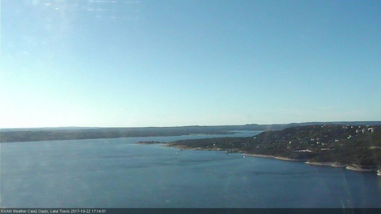 Lake Travis webcam, October 22, 2017 4:45 PM CT