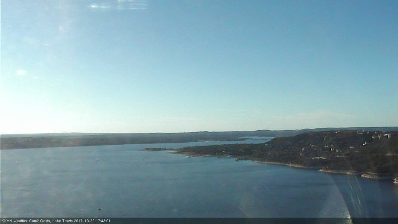 Lake Travis webcam, October 22, 2017 5:10 PM CT