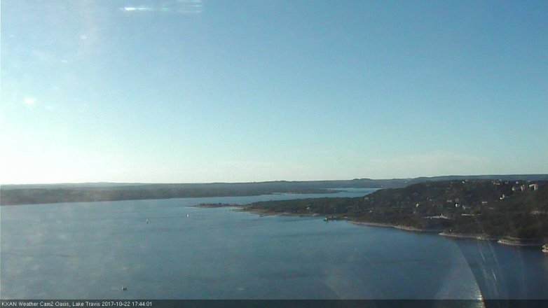Lake Travis webcam, October 22, 2017 5:15 PM CT