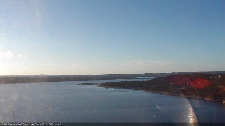 Lake Travis webcam, October 22, 2017 5:30 PM CT