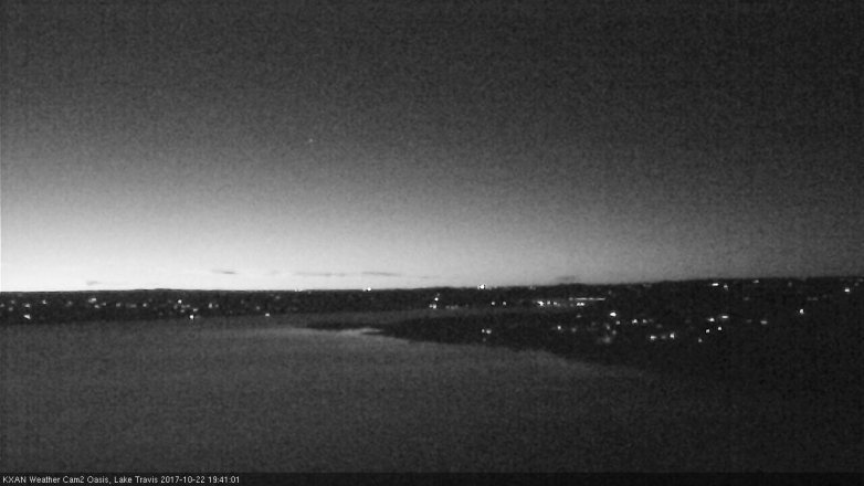 Lake Travis webcam, October 22, 2017 7:00 PM CT