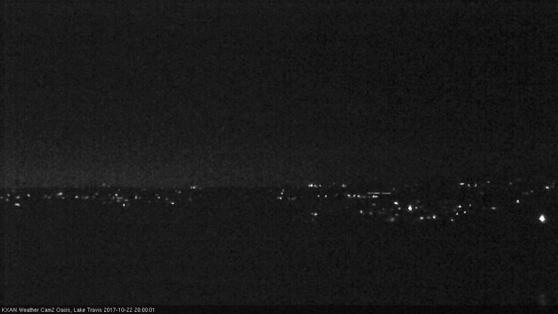 Lake Travis webcam, October 22, 2017 7:05 PM CT