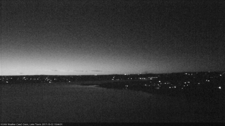 Lake Travis webcam, October 22, 2017 7:15 PM CT
