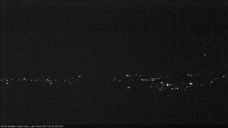 Lake Travis webcam, October 22, 2017 7:20 PM CT