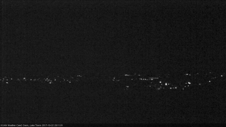 Lake Travis webcam, October 22, 2017 7:30 PM CT