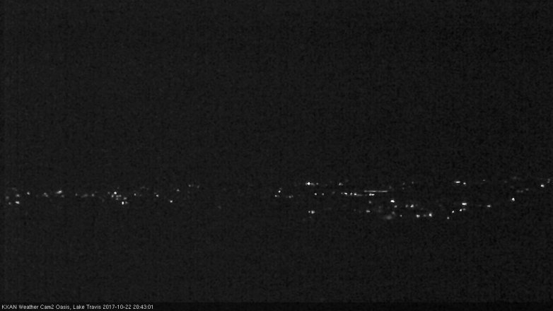 Lake Travis webcam, October 22, 2017 7:50 PM CT