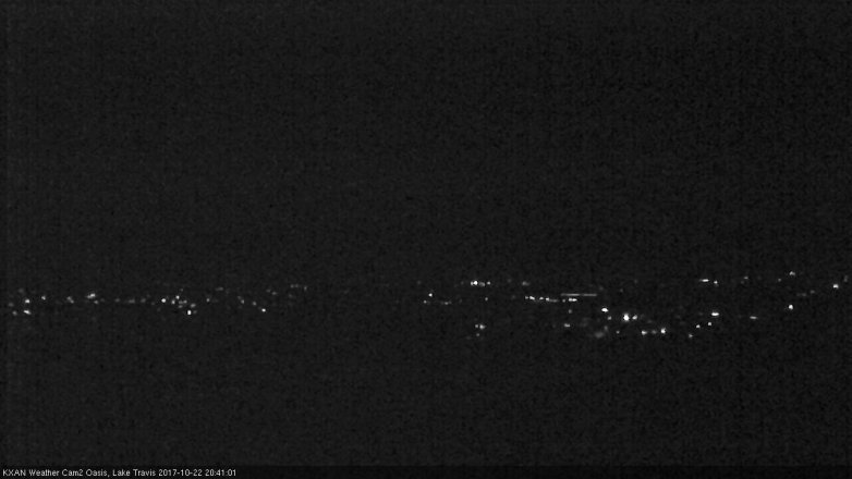 Lake Travis webcam, October 22, 2017 8:00 PM CT