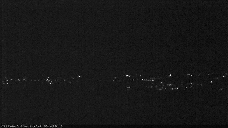 Lake Travis webcam, October 22, 2017 8:10 PM CT