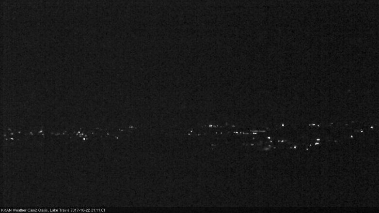 Lake Travis webcam, October 22, 2017 8:25 PM CT