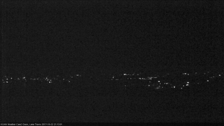 Lake Travis webcam, October 22, 2017 8:35 PM CT