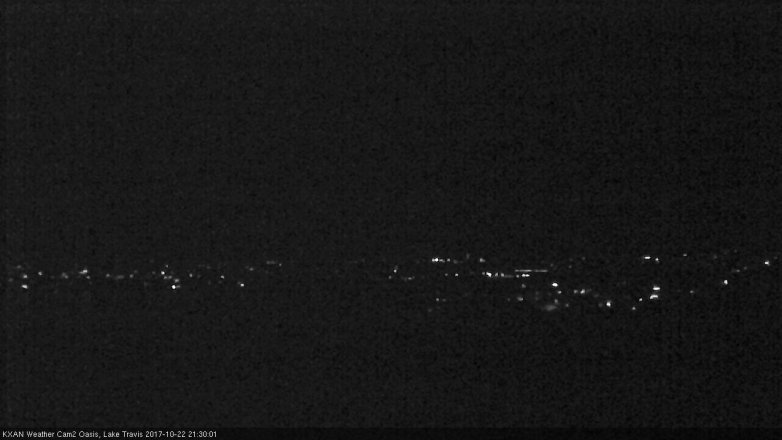 Lake Travis webcam, October 22, 2017 8:40 PM CT
