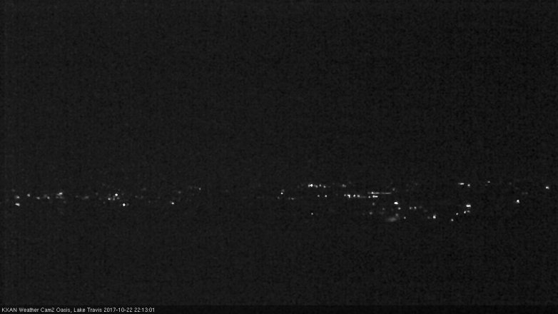 Lake Travis webcam, October 22, 2017 9:20 PM CT