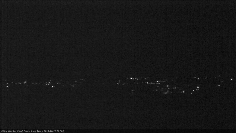 Lake Travis webcam, October 22, 2017 9:40 PM CT