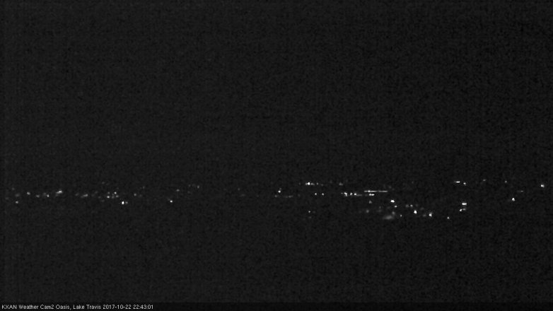 Lake Travis webcam, October 22, 2017 9:55 PM CT