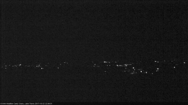 Lake Travis webcam, October 22, 2017 10:10 PM CT