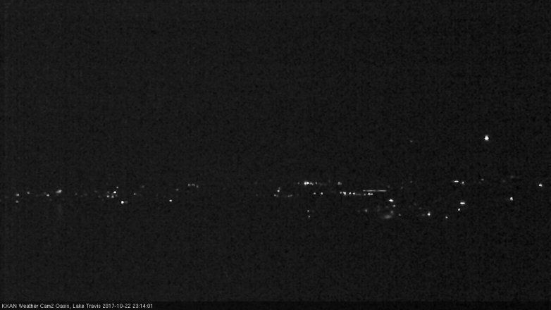 Lake Travis webcam, October 22, 2017 10:25 PM CT