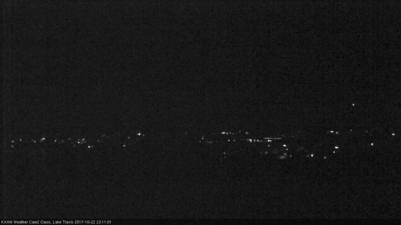Lake Travis webcam, October 22, 2017 10:30 PM CT