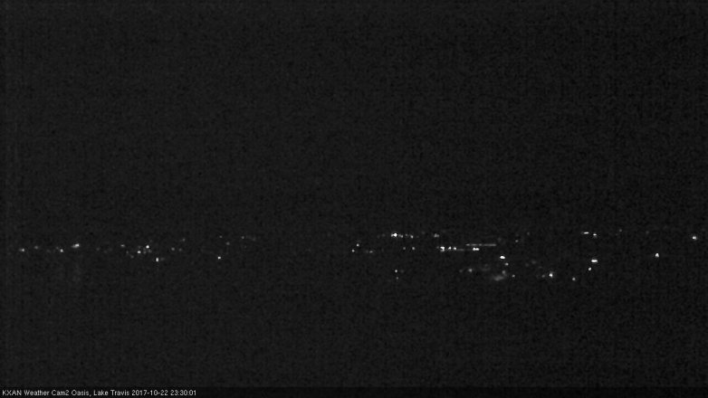Lake Travis webcam, October 22, 2017 10:45 PM CT