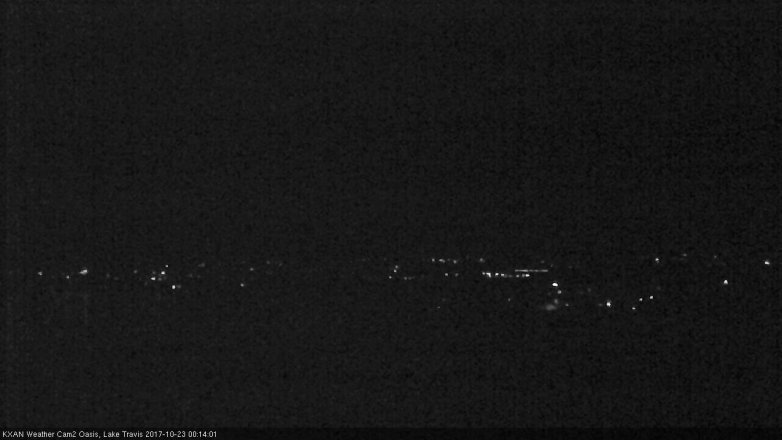 Lake Travis webcam, October 22, 2017 11:20 PM CT