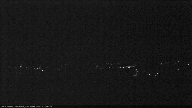 Lake Travis webcam, October 22, 2017 11:30 PM CT