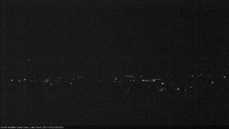 Lake Travis webcam, October 22, 2017 11:35 PM CT