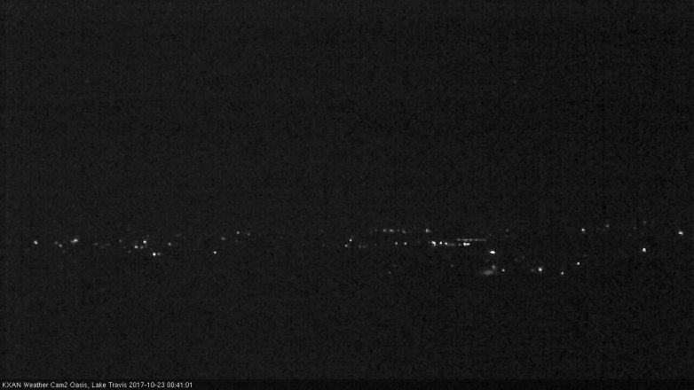 Lake Travis webcam, October 22, 2017 11:50 PM CT