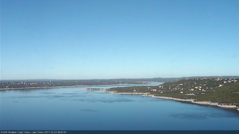 Lake Travis webcam, October 23, 2017 9:00 AM CT