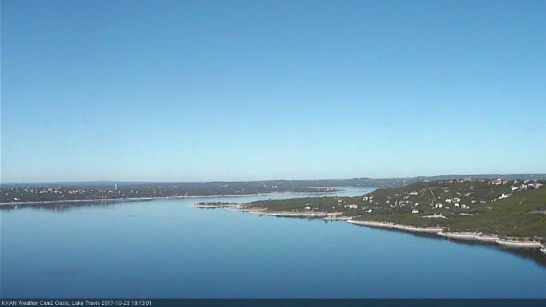 Lake Travis webcam, October 23, 2017 9:30 AM CT